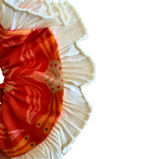 Flores Laranja e Branco