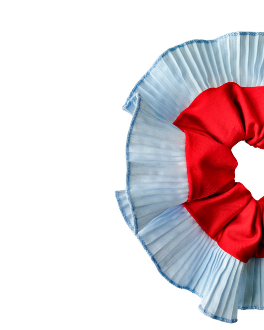 Vermelho e Azul Claro