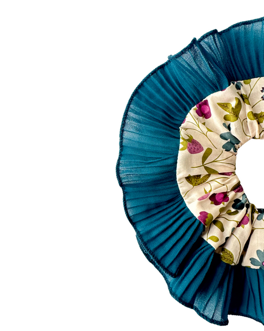 Flores e Verde Petróleo